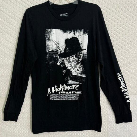 Nightmare on Elm Street Long Sleeve T-Shirt -Freddy Graphic Image - Picture 3 of 6